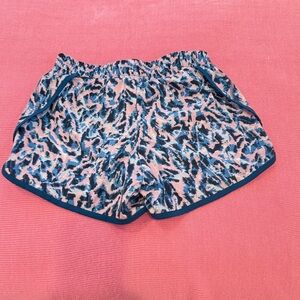 DSG Blue and Pink Casual Shorts with Elastic Waistband